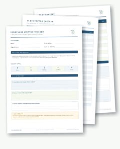 Menopause survival symptom tracker printable pages